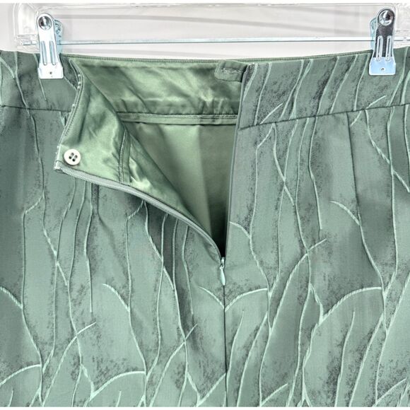 ARMANI COLLEZIONI Green Textured Straight Pencil Skirt Size 8 - Picture 4 of 6